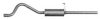 FORD 5019344 End Silencer